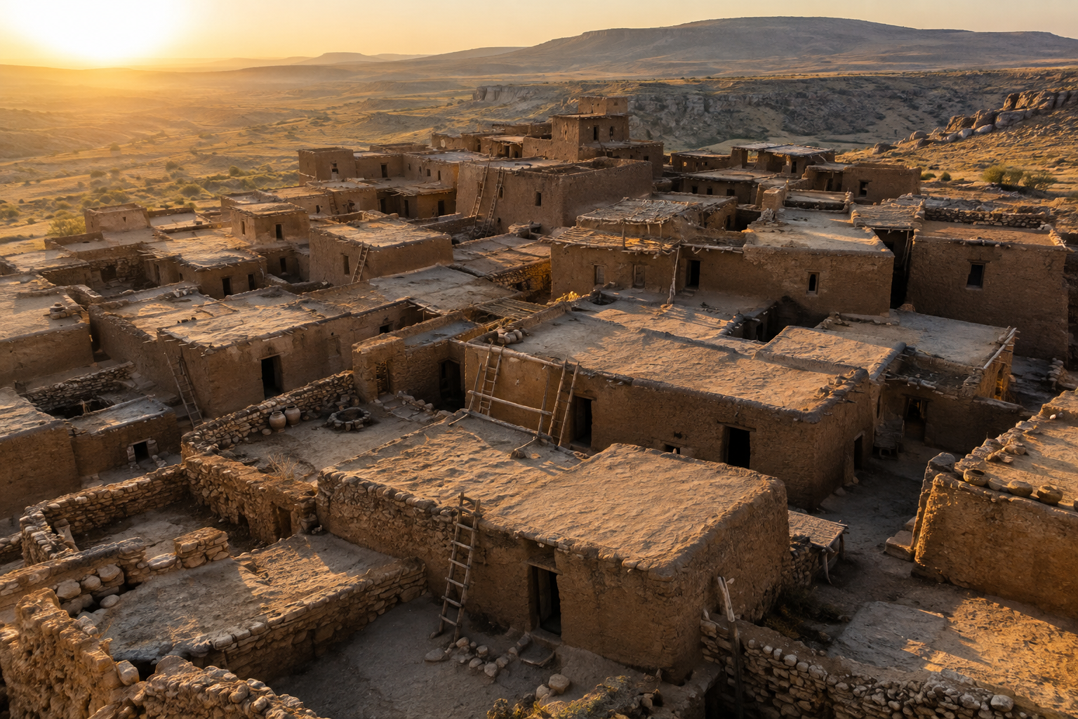 Çatalhöyük: a proto-cidade de casas coladas sem portas